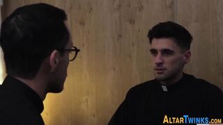 Two gay priests ass fucking intimately