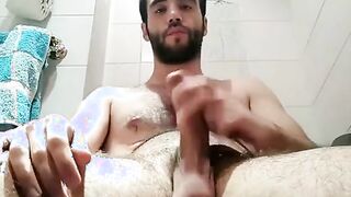 Sexy Horse-Cocked Guy cums after Countdown 215