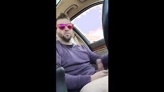 Str8 pink men play in the car again