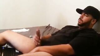 Str8 mexican daddy stroke watching porn