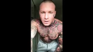 Tattoed guy and huge cock 3