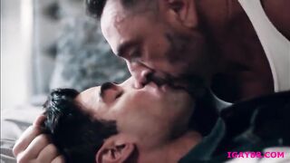 Hunk gays Lucas Leon and Vince Parker trade passioanate anal sex