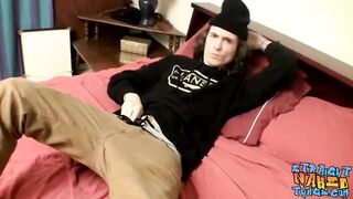 STRAIGHT NAKED THUGS - Naughty straight amateur Sean Johansen masturbates and cums