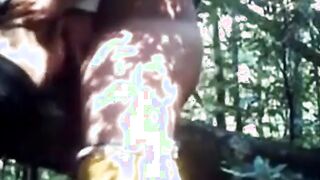 Bear fucks ass in woods