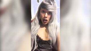 Asian Crossdresser Jerks Off