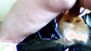 Rubber Doll Blowjob and Masturbation