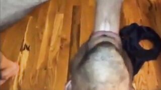 Amateur Latin Guy Takes a Big Cock Deep Throat4444