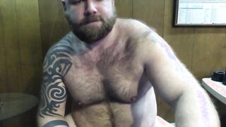 Hairy Bear Loves Stinky Armpits for Masturbation Fun