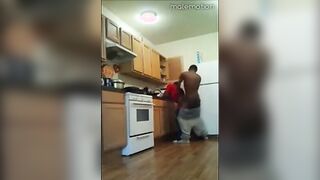 Black Twinks' Kitchen Banging