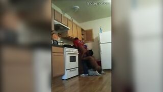 Black Twinks' Kitchen Banging