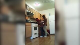 Black Twinks' Kitchen Banging