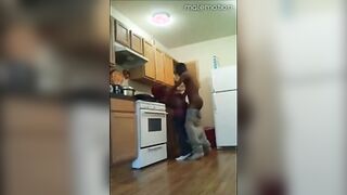 Black Twinks' Kitchen Banging