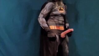 Batman AMPLE SPUNK-PUMP and AMPLE CUM-SHOT Batman's Venture's Sequence One Costume play