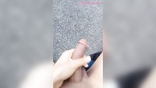 I sat nude on the engaged street