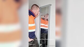 Dangled ginger tradie spunking