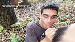 Munching a stranger I encountered on the trail