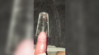 POINT OF VIEW Jizz shot in a Glass