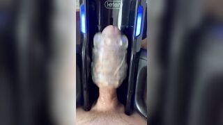 Monstrous explosion in my inhale job masturbator bang-out plaything on my yam-sized uncircumcised man-meat