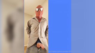 Costume play Gloryhole Spiderman's GOOD-SIZED MAN MEAT and THICK Jizz flow Spidey's Adventures Gig two Spidey appointments a nemesis Gloryhole