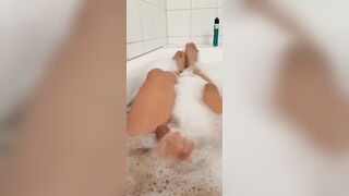 Man draining in bath