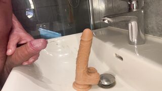 Mischievous masturbate off guideline with sloppy chat and urinate