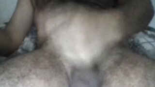 Wooly otter masturbating off his immense man-meat on web cam with red-hot moanings