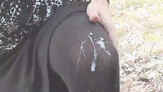 Outdoor Crossdresser Jane Plays with Sex Toy