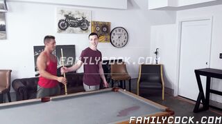 My cute stepson Troye Jacobs gave me a pool table so I gave him my yummy cum