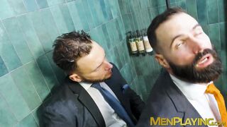 Wet and rough anal fucking suited Dani Robles and Hairy Wolf