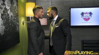 Hardcore ass pounding by muscular guys Rogan Richards and Marco Rubi