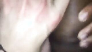 Black Bitch Takes Bareback Fuck from White Stud