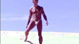 Beach Striptease: Tanned Hunk Bares All9999