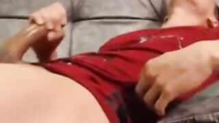 Amazing huge cock cumshot