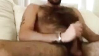 Super Sexy Str8 Hairy Guy cums on cam 1161