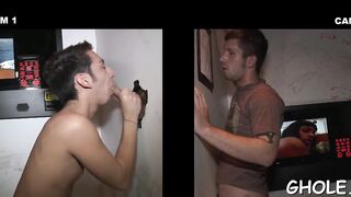 Happy gloryhole gay sucking 12