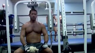 BOUND MUSCLE JOCKS - Rojer dominates two men in the wrestling ring