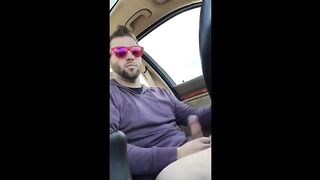 Str8 pink men play in the car again 12