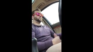 Str8 pink men play in the car again 12