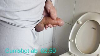 I showcase my long foreskin while peeing and then an orgasm that I have never expert before