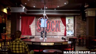 Black hunky stripper sucked by mature cock lover Pascal