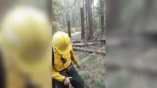 Wildfire Worker's Outdoor Masturbation Solo