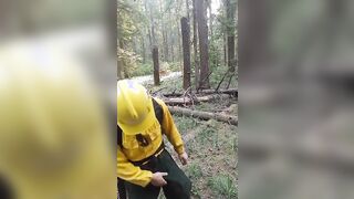 Wildfire Worker's Outdoor Masturbation Solo