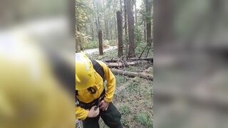 Wildfire Worker's Outdoor Masturbation Solo