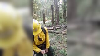 Wildfire Worker's Outdoor Masturbation Solo