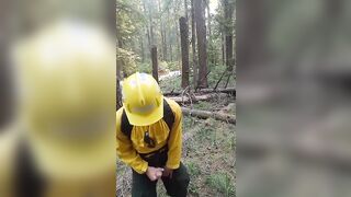 Wildfire Worker's Outdoor Masturbation Solo