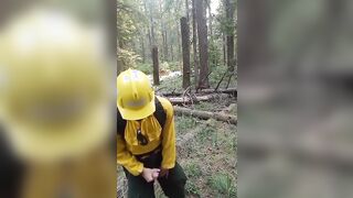 Wildfire Worker's Outdoor Masturbation Solo