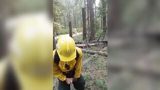 Wildfire Worker's Outdoor Masturbation Solo