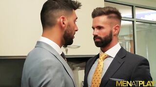 MENATPLAY Suited Boys Dani Robles And Mick Stallone Ass fucking Plumb