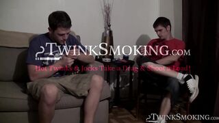 Straight buddies Welsey Kincaid and Nolan were having fun in a smoke sucking session