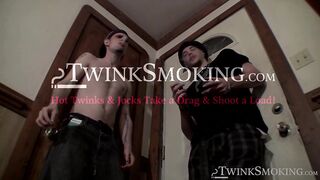 Intense cock rubbing and smoking by straight Nolan and York Reid